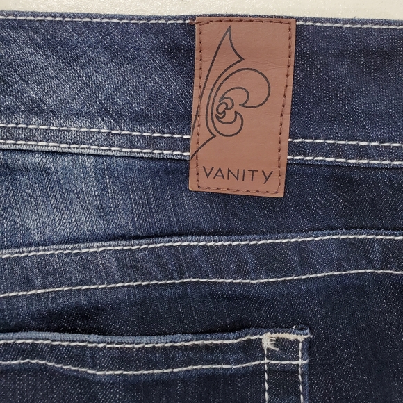 Vanity Jeans Vanity Jeans Womens Size 33w29l Waist Size 39 Dark